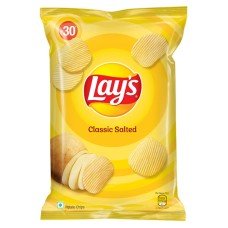 Lay's Potato Chips, Classic Salted Flavour, Crunchy Chips and Snacks, 8.6g
