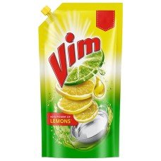 Vim Dishwash Liquid - Lemon, 135ml Pouch