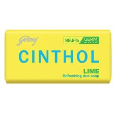 Cinthol Refreshing Deo Lime Bath Soap, 99.9% Germ Protection, 40g