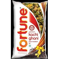 Fortune Premium Kachi Ghani Pure Mustard Oil, 1 Ltr Pouch Fortune Premium Kachi Ghani Pure Mustard Oil, 1 Ltr Pouch