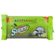Patanjali Lemon and Wood Ash Super Dishwash Bar, 145 g
